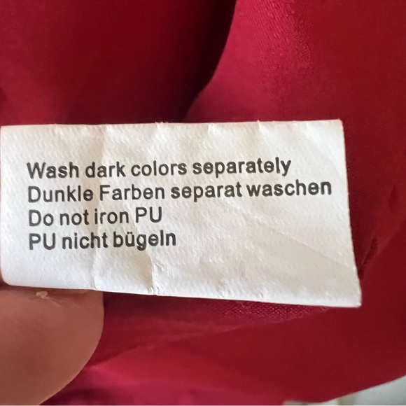 Kate Kasin Red White Polka Dots Wrap Dress Sz Small Ruffle Short Sleeve Cocktail - Picture 11 of 12